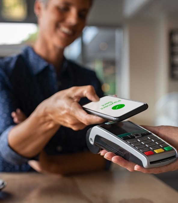 Paiement par téléphone sur le terminal du commerçant